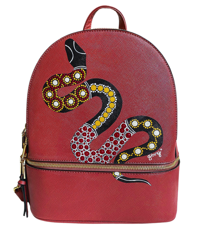 Mauve Yabaa (carpet snake) Backpack