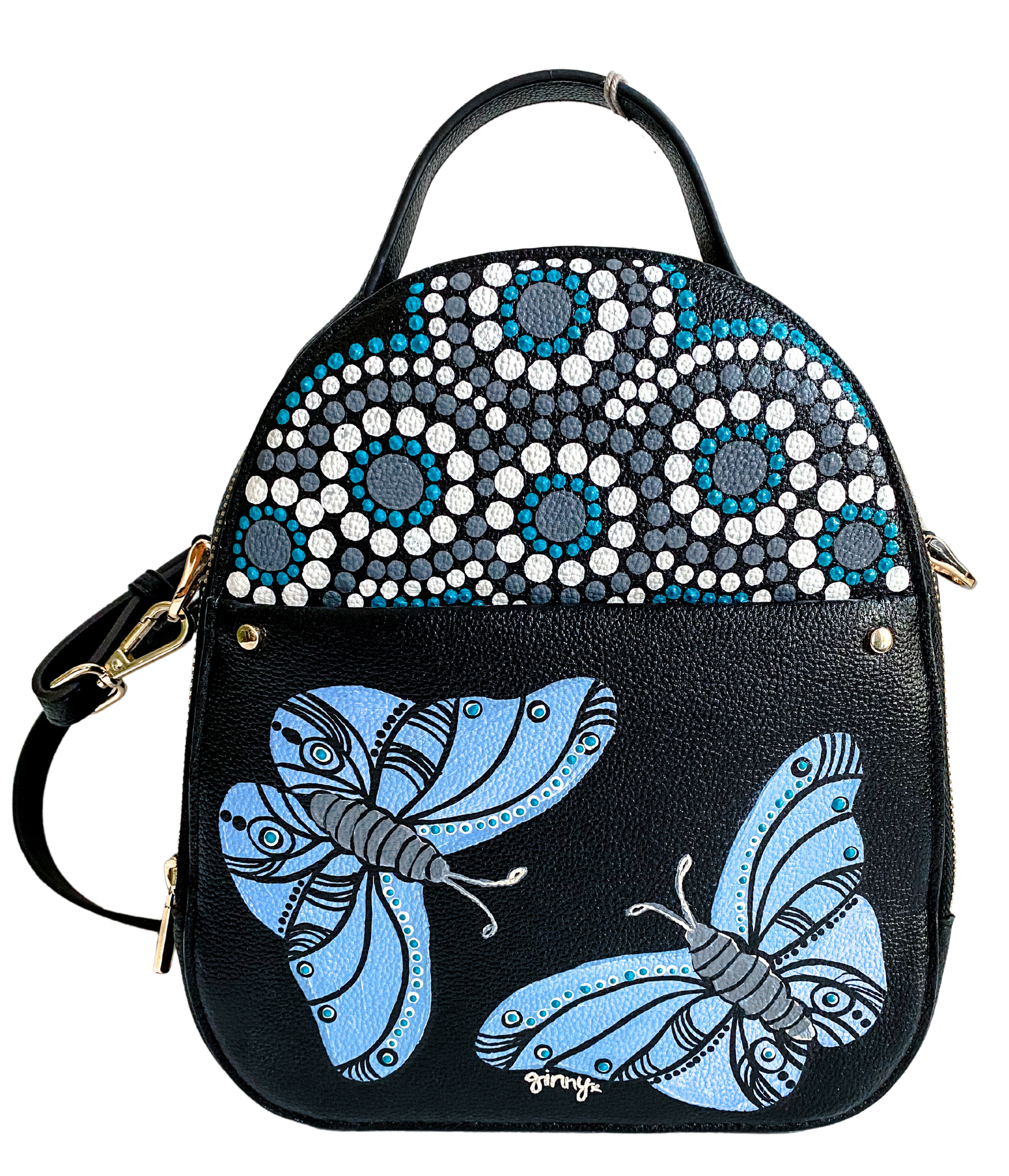 Hand painted Butterfly Backpack
