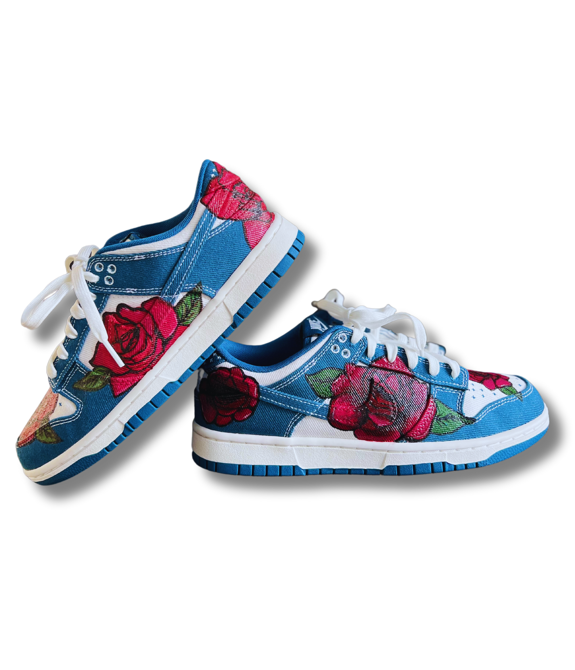 SZ 8 M (9.5W) | DUNK LOW SE' SASHIKO CUSTOM PAINTED